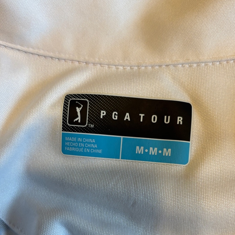 PGA Tour Women's white and blue Jersey Top - Picture 5 of 6